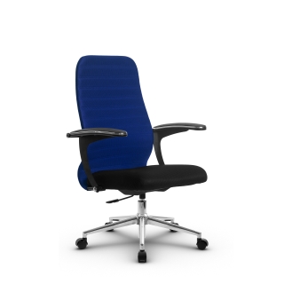 Кресло МЕТТА SU-CU160-10P (синий) основание Ch3