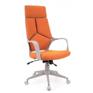 Кресло Everprof Trio Grey TM Ткань Оранжевый мах нагрузка до 120 кг