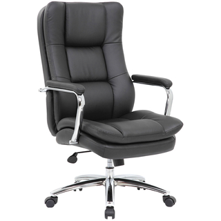Кресло офисное BRABIX PREMIUM Amadeus EX-507, хром, экокожа, черное