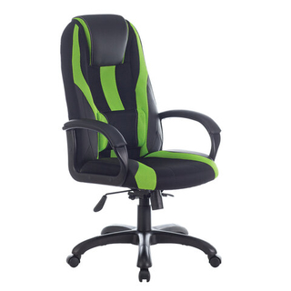 Игровое кресло BRABIX BRABIX PREMIUM Rapid GM-102, НАГРУЗКА 180кг, экокожа/ткань, черное/зелен 532419