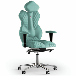 Офисное эргономичное кресло ROYAL (экозамша цв.-560 горчичный)