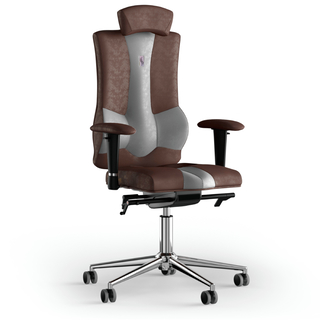 Офисное эргономичное кресло ELEGANCE (ткань азур бронзовый, вставка джинс)