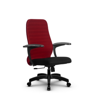 Кресло МЕТТА SU-CU160-10 (красный) основание Pl черный