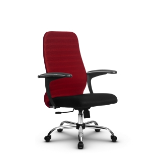 Кресло МЕТТА SU-CU160-10 (красный) основание Ch