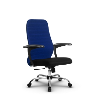 Кресло МЕТТА SU-CU160-10 (синий) основание Ch