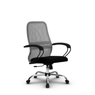 Кресло МЕТТА SU-CK130-8 (светло-серый) основание Ch