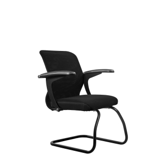 Кресло МЕТТА SU-M-4/подл.160/осн.008 (металл черный) (черный)