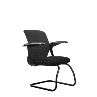 Кресло МЕТТА SU-M-4/подл.160/осн.008 (металл черный) (темно-серый)