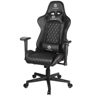 Игровое кресло EVOLUTION TACTIC 1 BLACK механизм топ-ган, максимальная нагрузка 120 кг