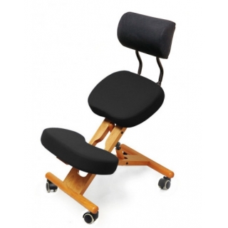 Смартстул KW02B без чехла — деревянный коленный стул со спинкой