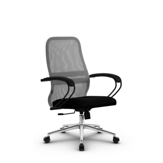 Кресло МЕТТА SU-CK130-8 (светло-серый) основание Ch3
