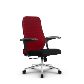 Кресло МЕТТА SU-CU160-10 (красный) основание Ch3