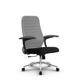 Кресло МЕТТА SU-CU160-10 (светло-серый) основание Ch3
