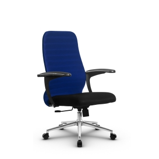 Кресло МЕТТА SU-CU160-10 (синий) основание Ch3