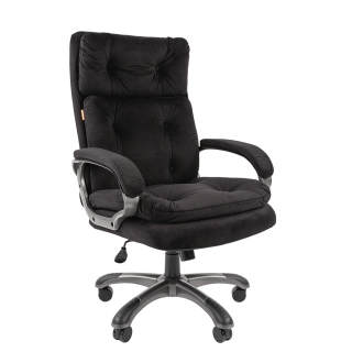 Кресло Chairman 442 ткань R015 ЧЕРНЫЙ (максимальная нагрузка до 150кг)