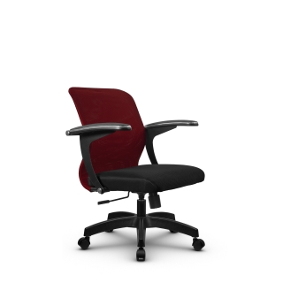 Кресло МЕТТА SU-M-4/подл.160/осн.001 (бордовый)