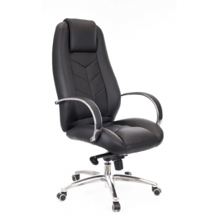 Кресло Everprof Drift Lux M Кожа Черный мах нагрузка до 120кг