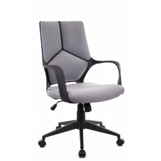 Кресло Everprof TRIO Black LB T ткань серый мах нагрузка до 120кг