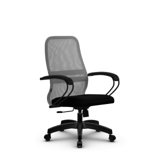 Кресло МЕТТА SU-CK130-8 (светло-серый) основание Pl черный