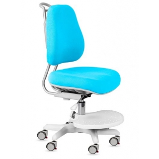 Кресло детское ErgoKids Y-507 KBL-обшивка голубая однотонная