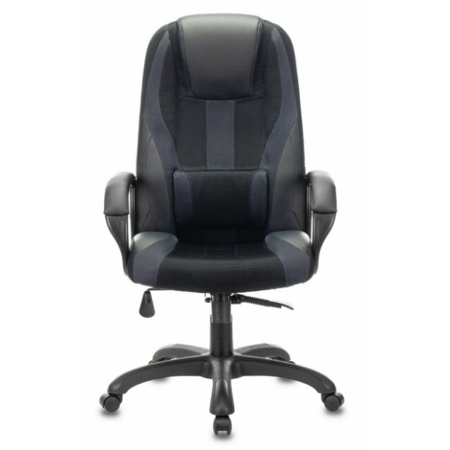 Игровое кресло BRABIX PREMIUM Rapid GM-102, НАГРУЗКА 180кг, экокожа/ткань, черное/серое 53210