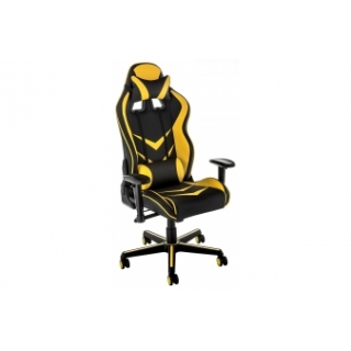 Игровое кресло RACER Black+Yellow/ RT-6019 black(12#) + yellow(12-22#)
