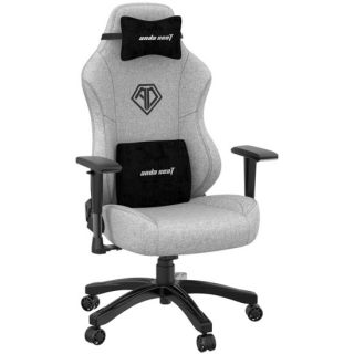 Игровое кресло Andaseat Phantom 3 размер L, цвет СЕРЫЙ ТКАНЬ мак. нагрузка до 110кг