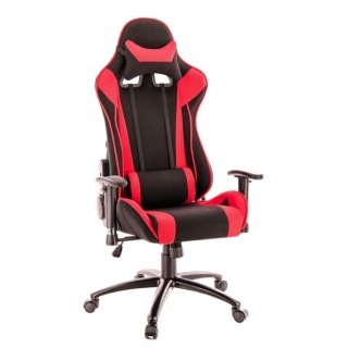 Кресло Everprof Lotus S4 Ткань черный/красный