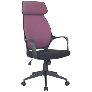 Компьютерное кресло Brabix Galaxy EX-519 для руководителя, обивка: текстиль, цвет: черный/терракотовый