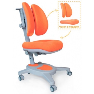 Кресло Mealux Onyx Duo (Y-115) KY - обивка оранжевая однотонная