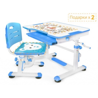 Комплект мебели (столик + стульчик) BD-08 Teddy BL (голубой) Ширина 77см