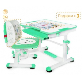 Комплект мебели (столик + стульчик) BD-08 Teddy KZ (зеленый) Ширина 77см