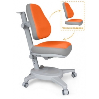 Кресло Mealux Onyx (Y-110) OG - обивка оранжевый с серым