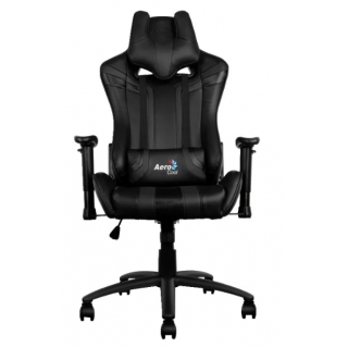Игровое кресло AeroCool AC120 AIR игровое, обивка: искусственная кожа, цвет: черный